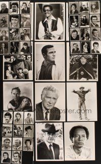 8x137 LOT OF 47 7x9 TV PORTRAIT STILLS OF MALE STARS '70s-80s great close images!