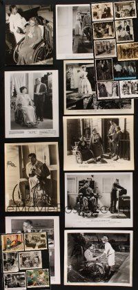 8x145 LOT OF 25 8X10 STILLS WITH IMAGES OF WHEELCHAIRS '30s-90s with Marlon Brando & others!