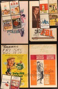 8x236 LOT OF 28 FOLDED WINDOW CARDS '51 - '83 great images from a variety of movies!
