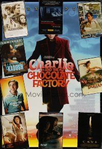 8x278 LOT OF 52 UNFOLDED DOUBLE-SIDED ONE-SHEETS '86 - '09 Charlie & the Chocolate Factory +more!