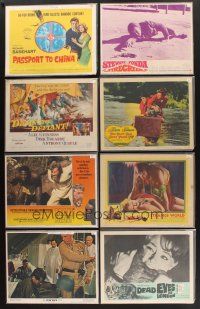 8x033 LOT OF 100 LOBBY CARDS '40 - '80 Dead Eyes of London, Damn the Defiant & many more!
