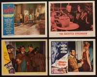8x051 LOT OF 4 LOBBY CARDS '40s-60s Boris Karloff, Joe E. Brown, sexy Stella Stevens & more!