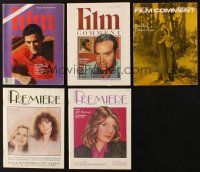 8x107 LOT OF 5 FILM COMMENT & AMERICAN PREMIERE MAGAZINES '70s-90s Gregory Peck, Bob Hope & more!