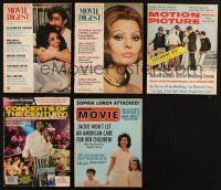 8x106 LOT OF 5 MAGAZINES '60s-70s Elizabeth Taylor, Sophia Loren, Natalie Wood, Jackie O