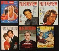 8x102 LOT OF 6 ENGLISH FILM REVIEW & FILM ILLUSTRATED MAGAZINES '70s-80s Mel Gibson & more!