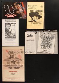 8x238 LOT OF 5 PROMO BROCHURES, HERALDS, AND UNCUT PRESSBOOKS FROM CLINT EASTWOOD MOVIES '60s-70s