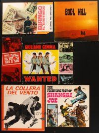 8x239 LOT OF 6 PROMO BROCHURES FROM SPAGHETTI WESTERN MOVIES '60s-70s Django, Shanghai Joe +more!