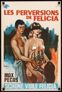 8y074 FELICIA Belgian '75 Max Pecas's Les mille et une perversions de Felicia, sexy artwork!