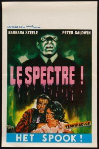 8y084 GHOST Belgian '65 horror sharp as a razor's edge, cool art of creepy spectre by R. Coppel!