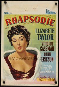 8y162 RHAPSODY Belgian '54 Elizabeth Taylor must possess Vittorio Gassman, heart, body & soul!