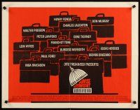 8y497 ADVISE & CONSENT 1/2sh '62 Otto Preminger, classic Saul Bass Washington Capitol artwork!