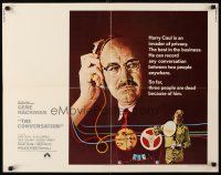 8y569 CONVERSATION 1/2sh '74 Gene Hackman is an invader of privacy, Francis Ford Coppola directed!