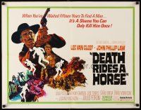 8y588 DEATH RIDES A HORSE 1/2sh '68 tough Lee Van Cleef, cool Jack Thurston spaghetti western art!