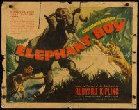 8y613 ELEPHANT BOY 1/2sh '37 Sabu in Rudyard Kipling's jungle story, cool art by Glen Cravath!