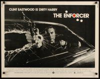 8y615 ENFORCER 1/2sh '76 cool different photo of Clint Eastwood as Dirty Harry by Bill Gold!