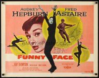 8y632 FUNNY FACE style B 1/2sh '57 four images of sexy Audrey Hepburn + dancing Fred Astaire!