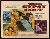 8y653 GYPSY COLT 1/2sh '54 Ward Bond, Frances Dee, young Donna Corcoran & wild stallion!