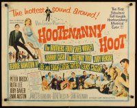 8y668 HOOTENANNY HOOT 1/2sh '63 Johnny Cash and a ton of top country music stars!