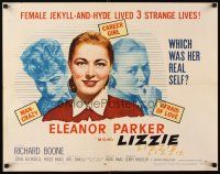 8y710 LIZZIE style A 1/2sh '57 Eleanor Parker is a female Jekyll & Hyde, which was her real self?