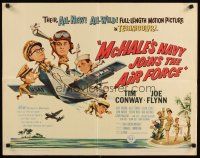 8y724 McHALE'S NAVY JOINS THE AIR FORCE 1/2sh '65 great art of Tim Conway in wacky flying ship!