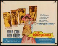 8y728 MILLIONAIRESS 1/2sh '60 beautiful Sophia Loren needs love, Peter Sellers!
