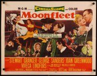8y731 MOONFLEET style B 1/2sh '55 Fritz Lang, Stewart Granger, Joan Greenwood, Viveca Lindfors!