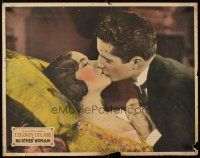 8y747 NO OTHER WOMAN 1/2sh '28 romantic close up of Dolores Del Rio kissing her lover!