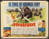 8y796 RHINO 1/2sh '64 Robert Culp & Shirley Eaton risk their lives in Africa to save it!