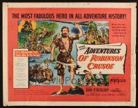 8y804 ROBINSON CRUSOE 1/2sh '54 Luis Bunuel, art of Dan O'Herlihy, Adventures of Robinson Crusoe!