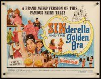 8y834 SINDERELLA & THE GOLDEN BRA 1/2sh '64 a brand newd version of the famous fairy tale!