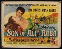 8y841 SON OF ALI BABA 1/2sh '52 thrilling stars Tony Curtis & sexy Piper Laurie!