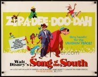 8y844 SONG OF THE SOUTH 1/2sh R72 Walt Disney, Uncle Remus, Br'er Rabbit & Br'er Bear!