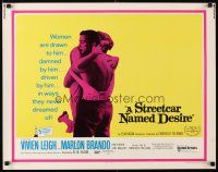 8y857 STREETCAR NAMED DESIRE 1/2sh R70 Marlon Brando, Vivien Leigh, Elia Kazan classic!