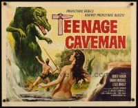 8y868 TEENAGE CAVEMAN 1/2sh '58 sexy art of prehistoric rebels against prehistoric monsters!