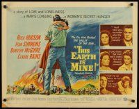 8y876 THIS EARTH IS MINE 1/2sh '59 Rock Hudson, Jean Simmons, Dorothy McGuire, Claude Rains!