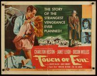 8y887 TOUCH OF EVIL 1/2sh '58 Orson Welles, Charlton Heston & Janet Leigh, film noir classic!