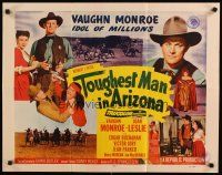 8y888 TOUGHEST MAN IN ARIZONA 1/2sh '52 artwork of Vaughn Monroe, Idol of Millions & Joan Leslie!