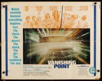 8y901 VANISHING POINT 1/2sh '71 car chase cult classic, you never had a trip like this before!