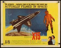 8y922 X-15 1/2sh '61 astronaut Charles Bronson, the authentic story actually filmed in space!