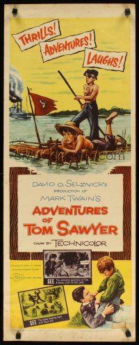 8z028 ADVENTURES OF TOM SAWYER insert R58 Tommy Kelly as Mark Twain's classic character!