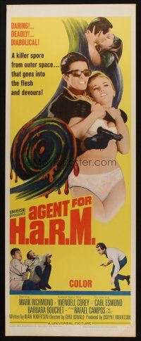8z031 AGENT FOR H.A.R.M. insert '66 killer spore from outer space that goes into flesh & devours!