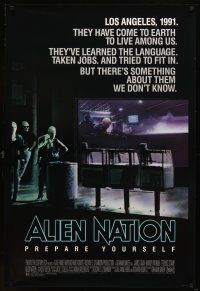 9a032 ALIEN NATION 1sh '88 they've come to Earth to live among us, they learned our language!