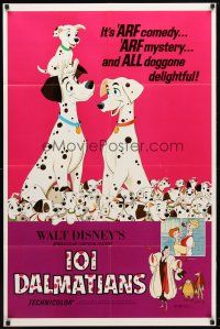 9b660 ONE HUNDRED & ONE DALMATIANS 1sh R69 most classic Walt Disney canine family cartoon!
