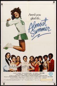 9b031 ALMOST SUMMER 1sh '78 Bruno Kirby, high school cheerleader sex!