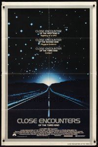 9b197 CLOSE ENCOUNTERS OF THE THIRD KIND 1sh '77 Steven Spielberg's sci-fi classic!