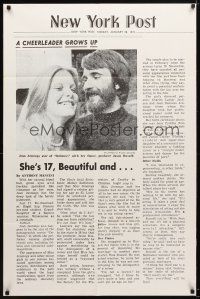 9b238 DEFIANCE OF GOOD New York Post style 1sh '74 Jean Jennings, Fred J. Lincoln, newspaper article
