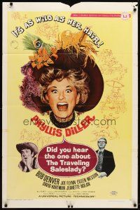 9b248 DID YOU HEAR THE ONE ABOUT THE TRAVELING SALESLADY 1sh '68 Bob Denver, Phyllis Diller!