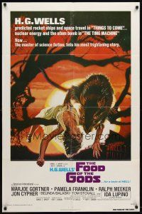 9b318 FOOD OF THE GODS 1sh '76 artwork of giant rat feasting on dead girl by Drew Struzan!