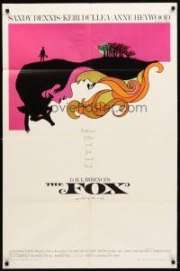 9b327 FOX 1sh '68 Sandy Dennis, Kier Dullea, Anne Heywood, cool art by L & D Dillon!