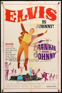 9b330 FRANKIE & JOHNNY 1sh '66 Elvis Presley turns the land of the blues red hot!